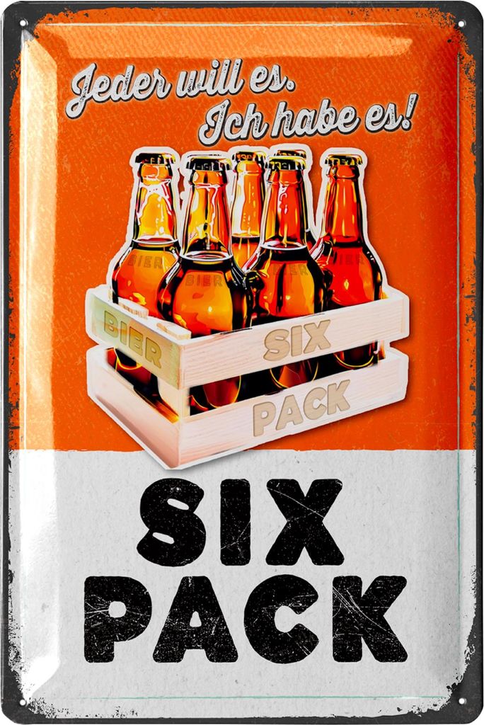 LANOLU Blechschilder retro Bier Bar Deko, Metallschilder mit Spruch für Partyraum, Küche, Bardeko, Cocktail Schild als Geschenk 20x30cm