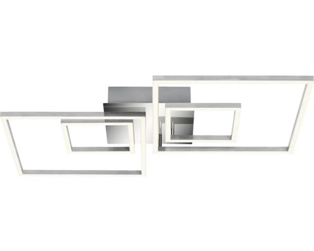 Plafonnier LED salon moderne Briloner Frame 45W éclairage puissant - 11