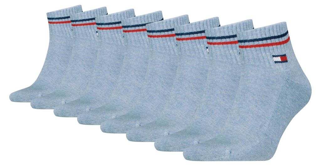 4 Paar Tommy Jeans Herren Quarter Iconic Socken Produktbild 
