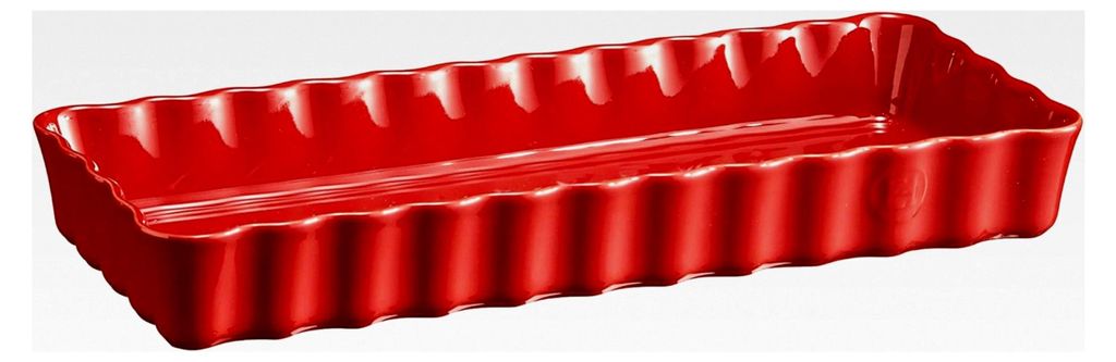 Rechteckige Kuchenform aus Keramik, 36,5 x 15 x 5 cm