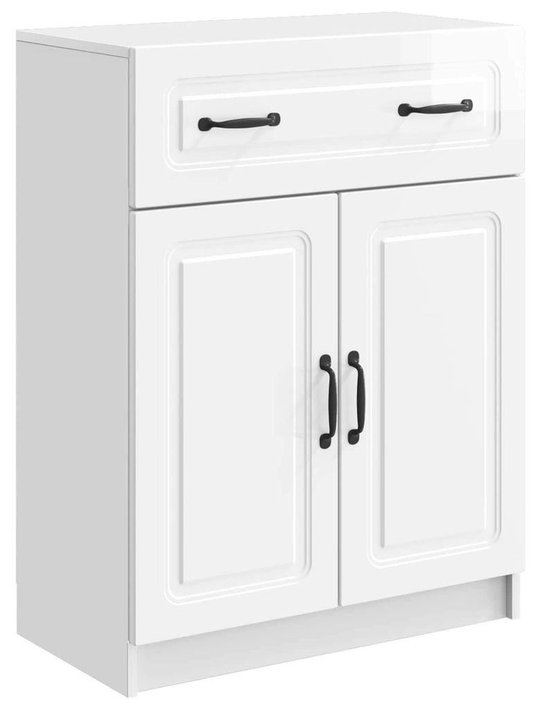 Maison Exclusive - Sideboard Hochglanz Weiß 66 x 34,5 x 87 cm Holzwerkstoff