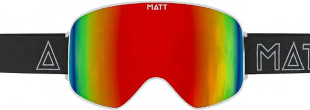MATT Collection Scale Lunettes de Ski Rouge - Masque de Ski Performance