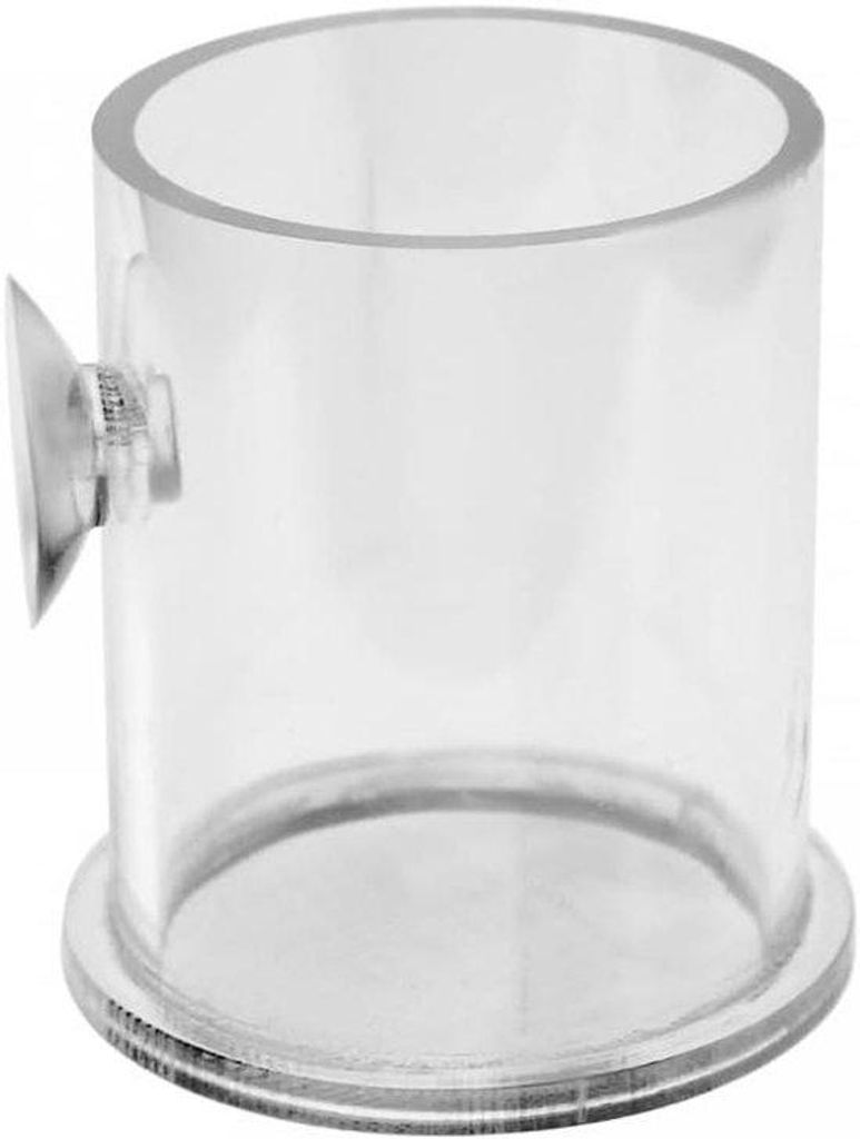 Acryl Aquarienfutterbecher mit Saugnapf