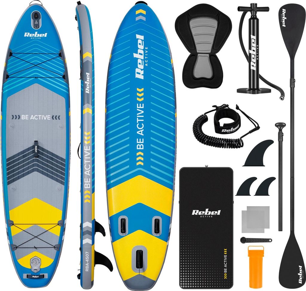 Aufblasbares SUP-Board mit Schwimmsitz, 335 cm Paddelset Produktbild 
