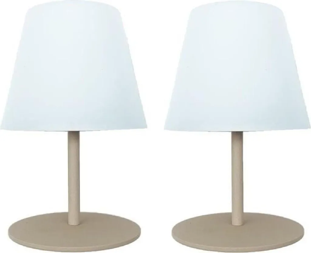 Set 2 Lampade LED TWINS Crema Wireless 16cm | Migliore Offerta Online - 1