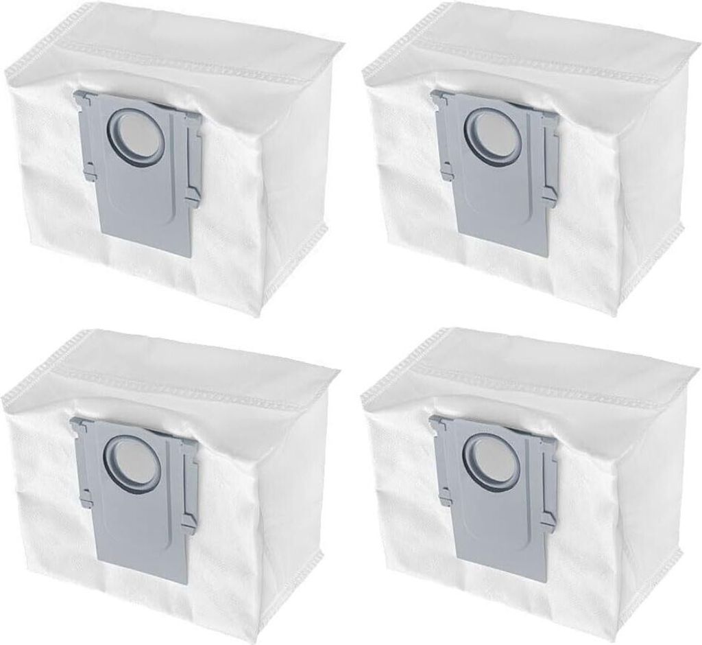 4-Stück Staubsauger Zubehörset für Roborock S8+/ S8 Pro Ultra/ S7 MaxV Ultra/ S7 Pro Ultra/ Q7+/ Q7 Max+/ Q5+, Staubbeutel Absaugstation, 3L Gro...