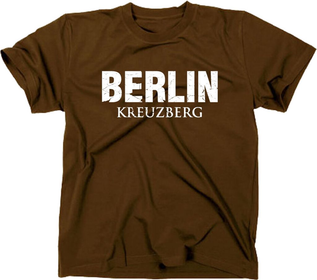 Styletex23 T-Shirt Berlin Kreuzberg, braun, XXL