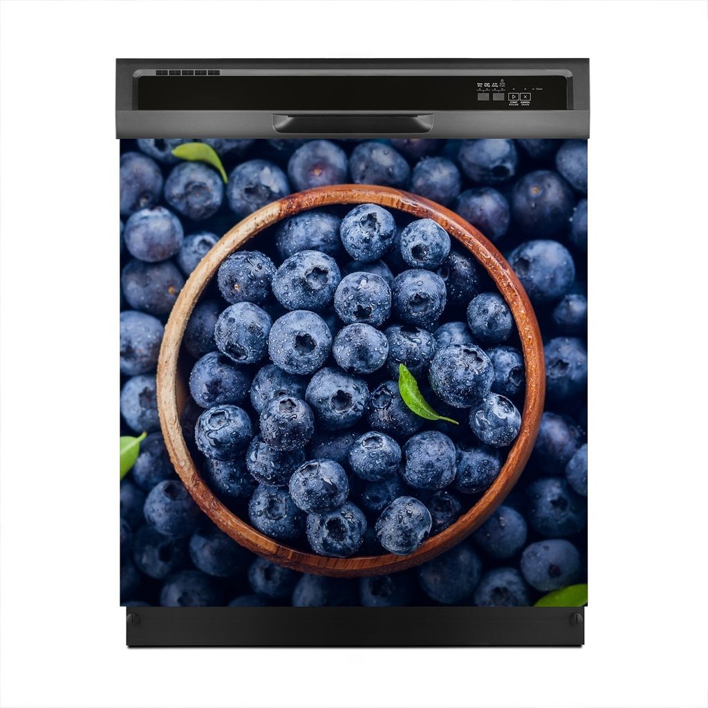 Aufkleber sticker 60x60 cm Dekorative folie Spülmaschine - Heidelbeeren in Schüssel