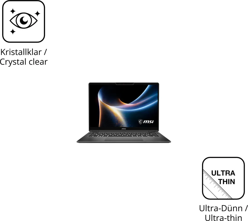 Protection d'écran MSI Prestige 16 Flip AI Plus : lot de 2 films Dipos - 5