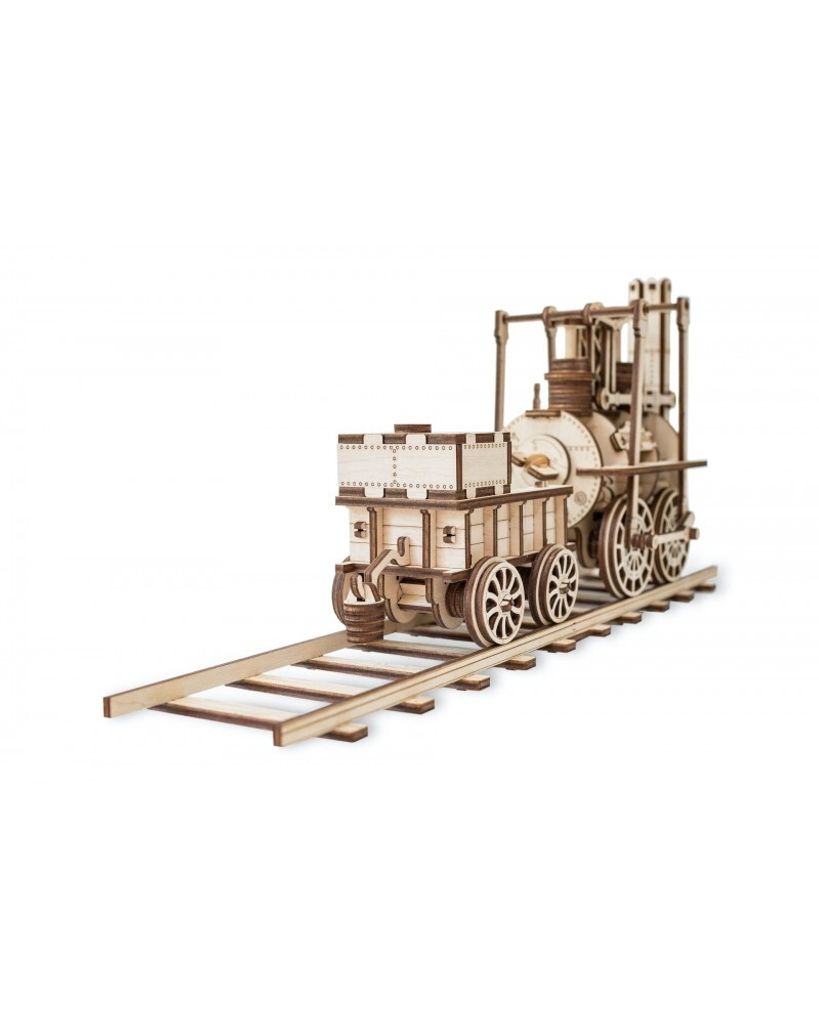 3D drevený model - Lokomotíva 40 cm Obrázok produktu 2