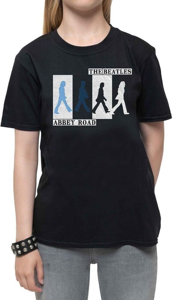 The Beatles - "Colours Crossing" T-Shirt für Kinder RO1694 (98) (Schwarz)