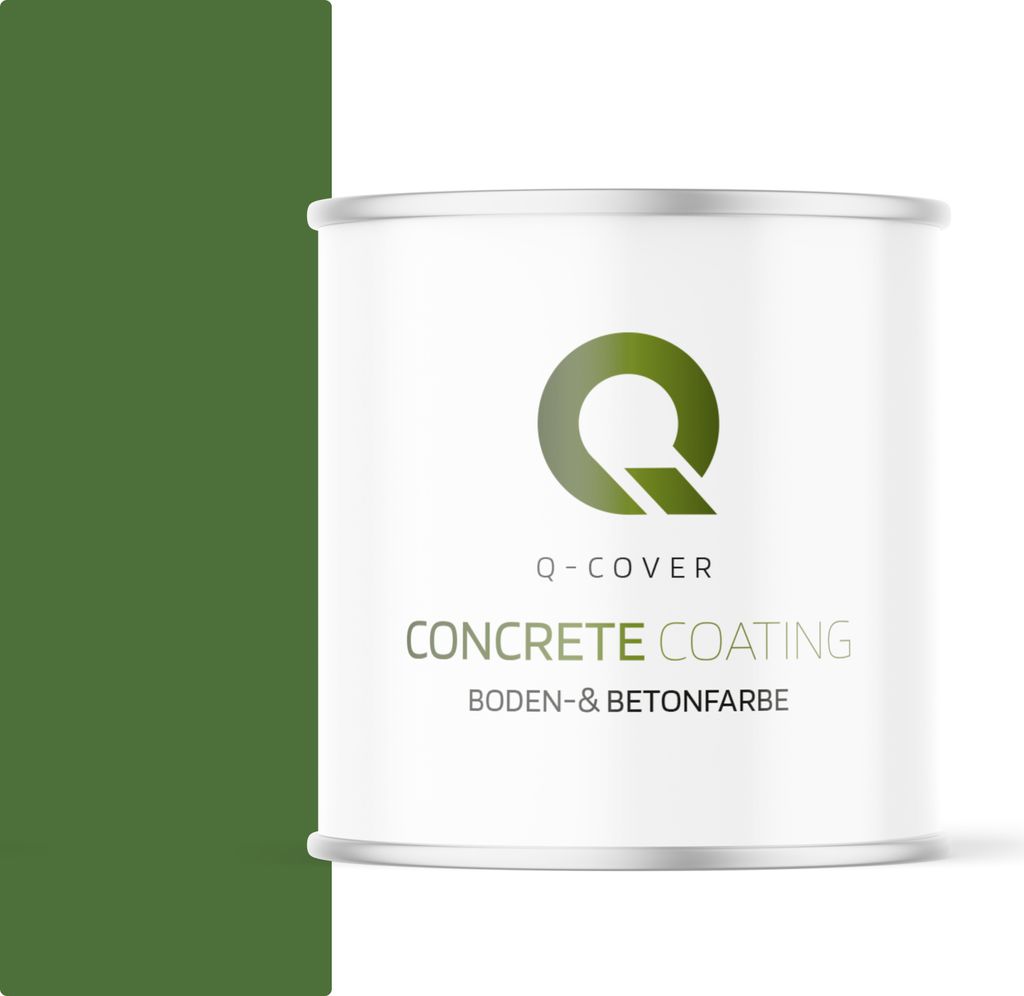 Bodenfarbe | Betonfarbe | Garagenboden | Bodenbeschichtung für Innen | Kellerfarbe Fußbodenfarbe Grün 2,5L
