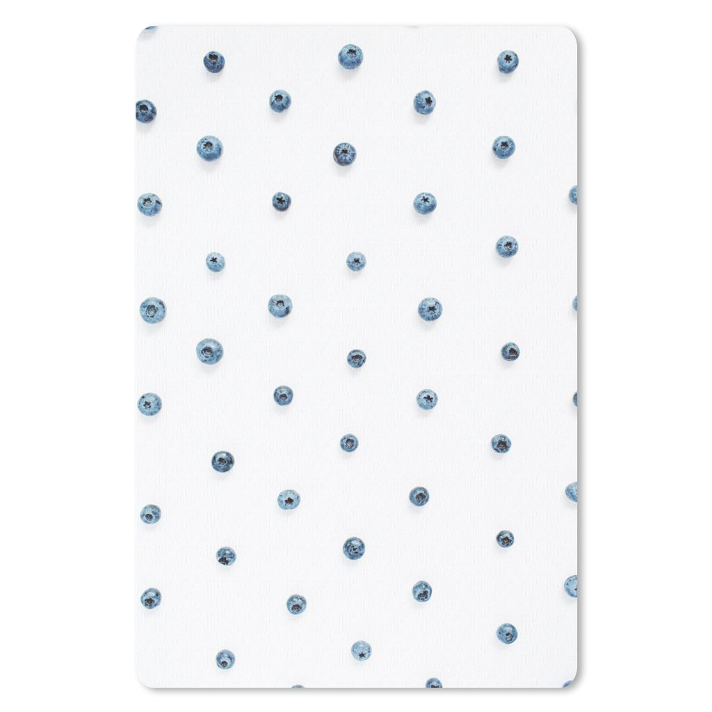 MuchoWow Mauspad Mousepad Sommer - Heidelbeere - Weiß 18x27 cm - Mousepads - Maus Mat - Pad - Mausunterlage
