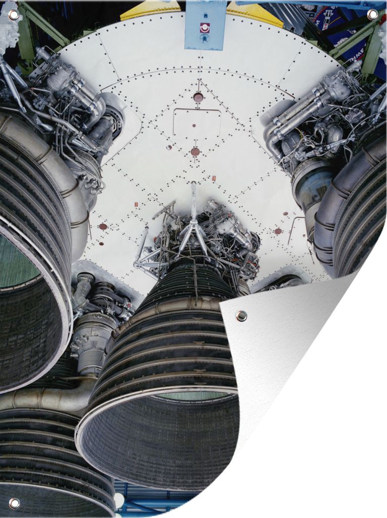 MuchoWow 30x40 cm Outdoor-Poster Gartendeko Sichtschutz Garten Poster für den Garten Die Unterseite einer Raumfähre