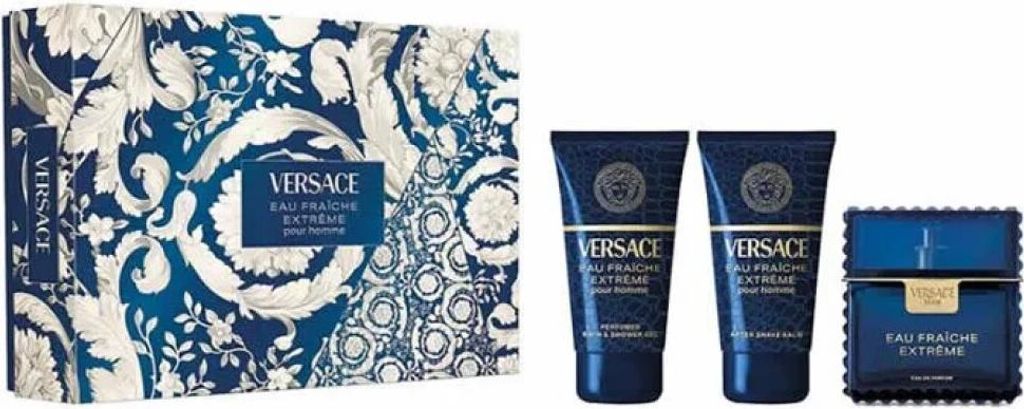 Versace Eau Fraiche Extreme Geschenkset Eau de Parfum 50ml/Bath & Shower Gel 50ml/Aftershave Balm 50ml