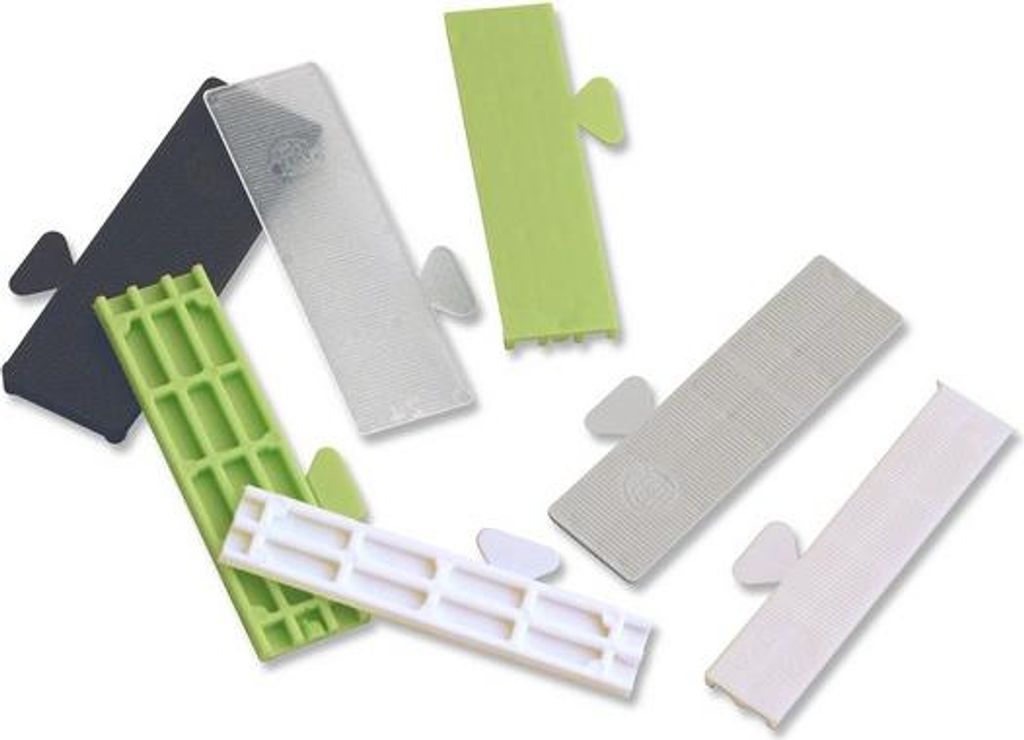 Keil für Verglasung lrg.24mm l.80mm ep.2mm grau