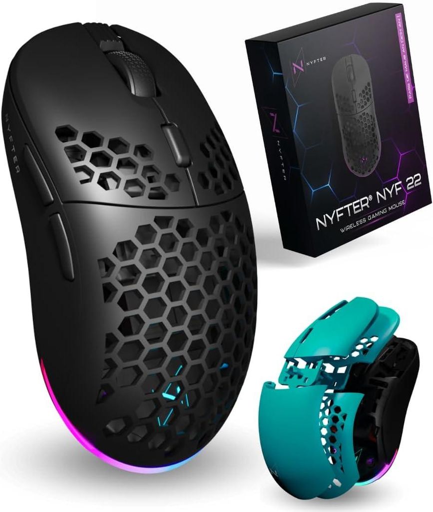 Kabellose Maus,Niedliche Optische Hamsterform Maus, 1200 DPI Rauschunterdrückung Ultra Portable Travel Mouse, 2,4 GHz mit USB Unifying Receiver