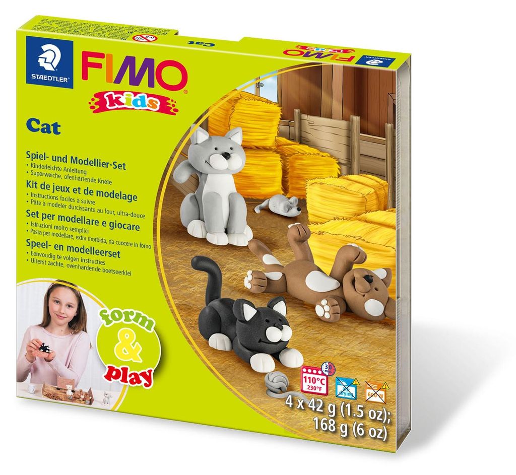Staedtler Set Mod.masse Fimo kids F&P Cat