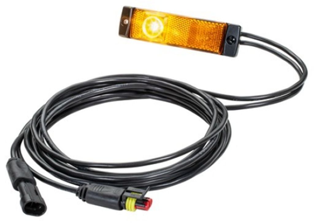 HELLA Seitenmarkierungsleuchte 2PS 340 912-327 Rechts Links 114mm 32mm 32mm