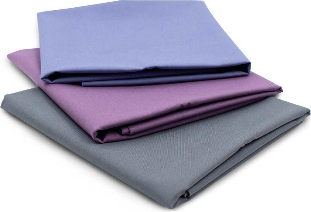 Popeline Baumwollstoff 3er Set Bunt7 Paket Uni 100% Baumwolle Stoffpaket Ö.Tex 100 Nähen Patchwork