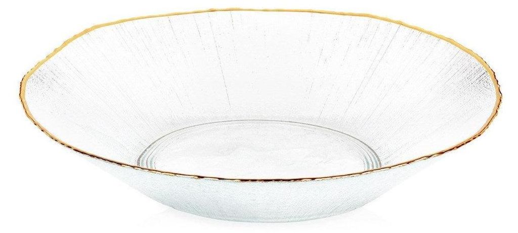 Insalatiera in vetro oro 29,5 cm, 1,6 l Immagine del prodotto 