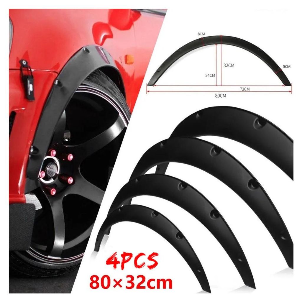 Élargisseurs d'ailes / rehausses d'ailes (sourcils) en PVC, Image du produit 