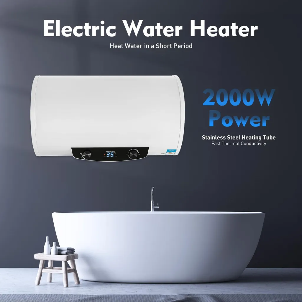 Chauffe-eau électrique mural 70L Blanc - Modèle Vertical Haute Efficacité - 3