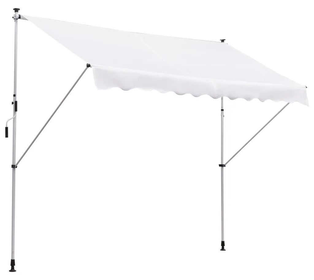 Store banne manuel rétractable 170-280 cm en polyester imperméable - 2