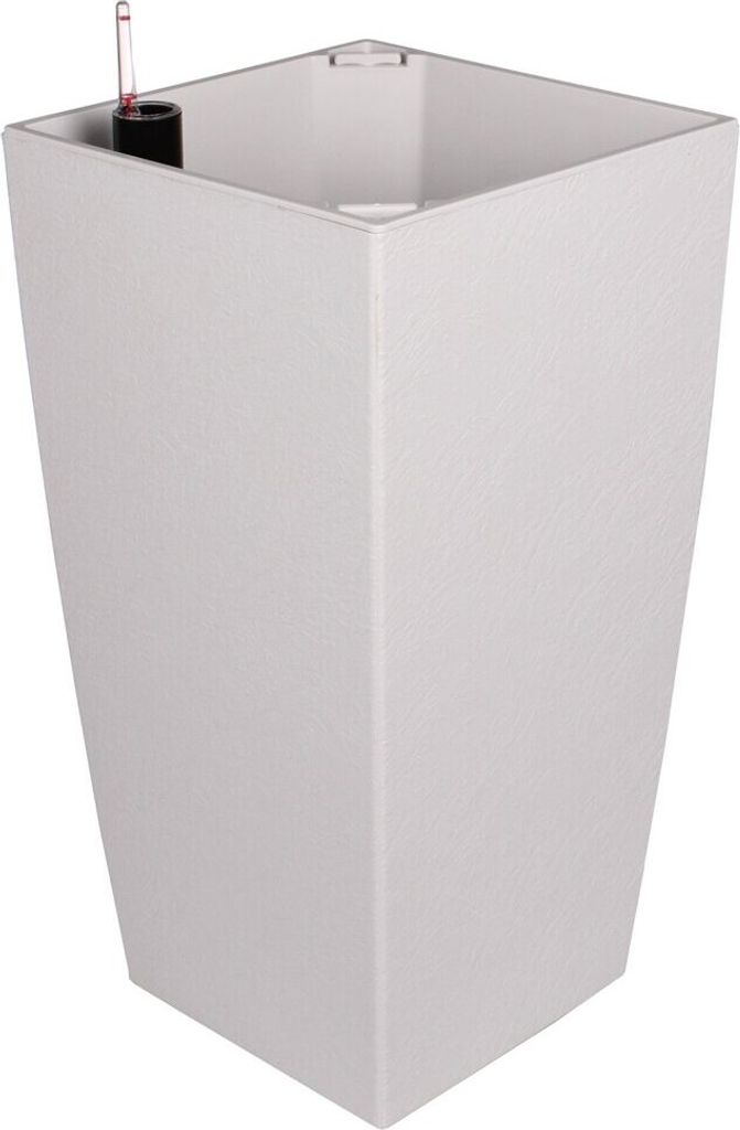 Plastkon Delto Stone selbstbewässernder Pflanzkübel 30 x 58 cm weiß 1 Stück