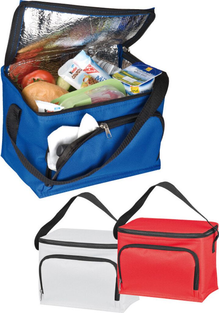 3x Kühltasche / Größe: ca. 200x150x150mm / Farbe: je 1x blau, rot und weiß