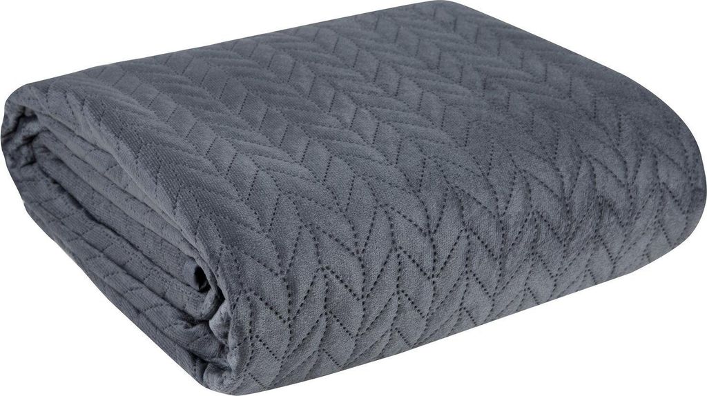 Bettüberwurf Ganzjährig LUIZ 4 GRF 170x210 cm cm dunkelgrau