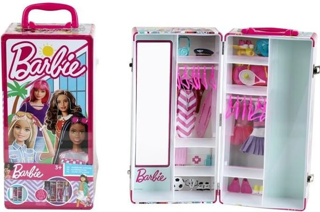 Valise Barbie Klein Theo rigide avec compartiments pour accessoires - 11