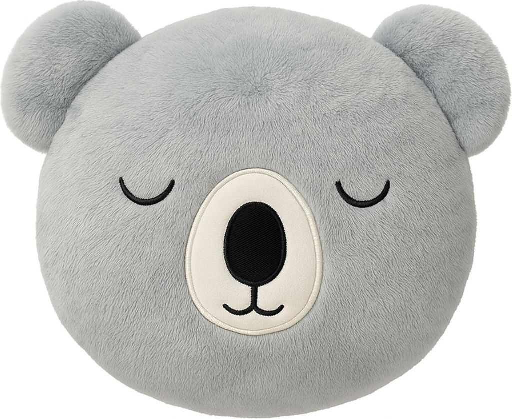 Textino Dekokissen Koala Ø30 cm Grau Produktbild 
