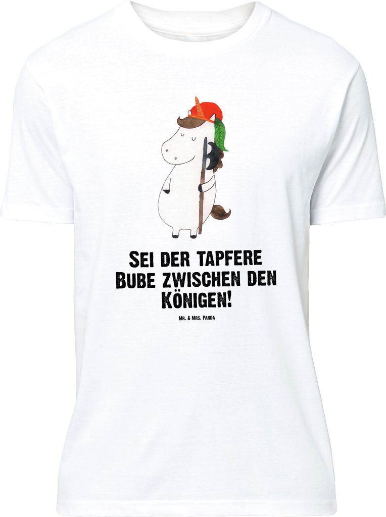 Mr. & Mrs. Panda Größe XL T-Shirt Einhorn Junge - Weiß - Geschenk, Unicorn, Tshirt, Mittelalter, Einhörner, mit Spruch, Bube, Shirt
