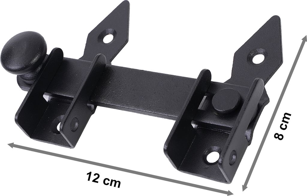 Gartentorfalle 120x180 mm schwarz dekorativ Produktbild 2