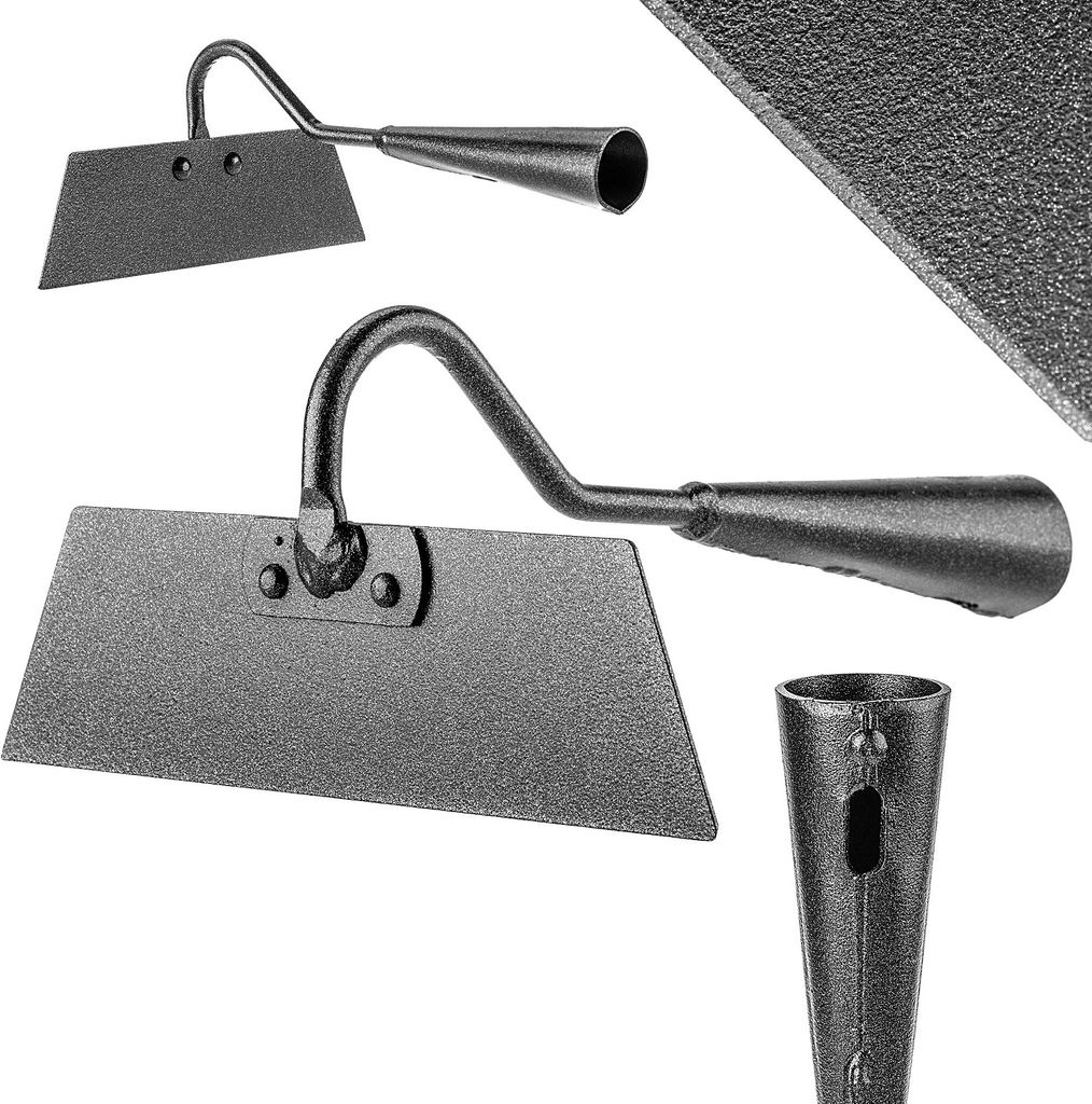 KADAX Haken-Gartenhacke ohne Stiel 18 cm aus Stahl zum Graben