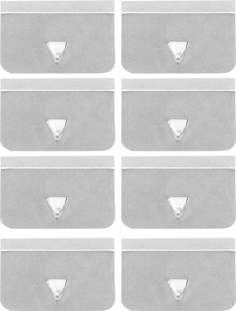 Universal Car Wind Rain Rain Defflector Channel Edelstahl -Fixierclips Set (8pcs)