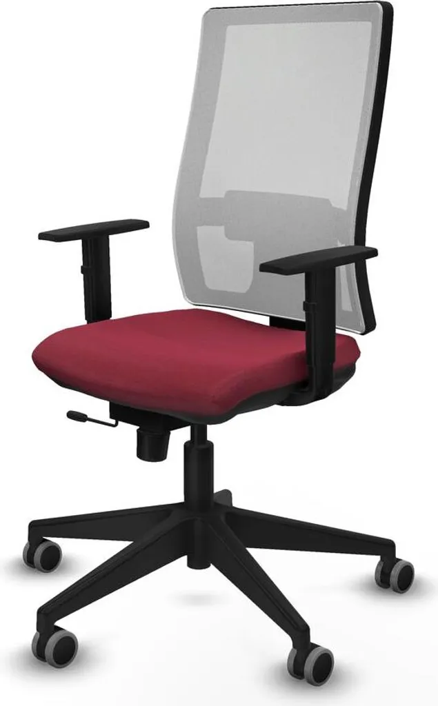 Siège de bureau ergonomique 1D066G0 Piqueras y Crespo réglable rouge - 2