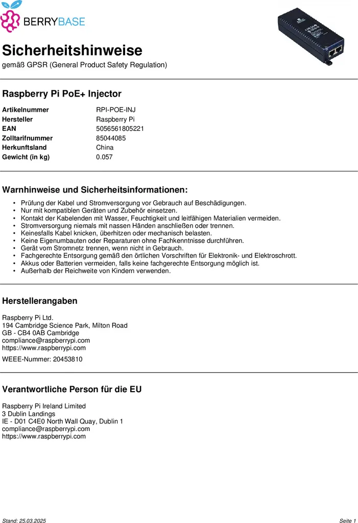 Power Over Ethernet Raspberry Pi SC1677 - Setup Pulito e Potente - 2