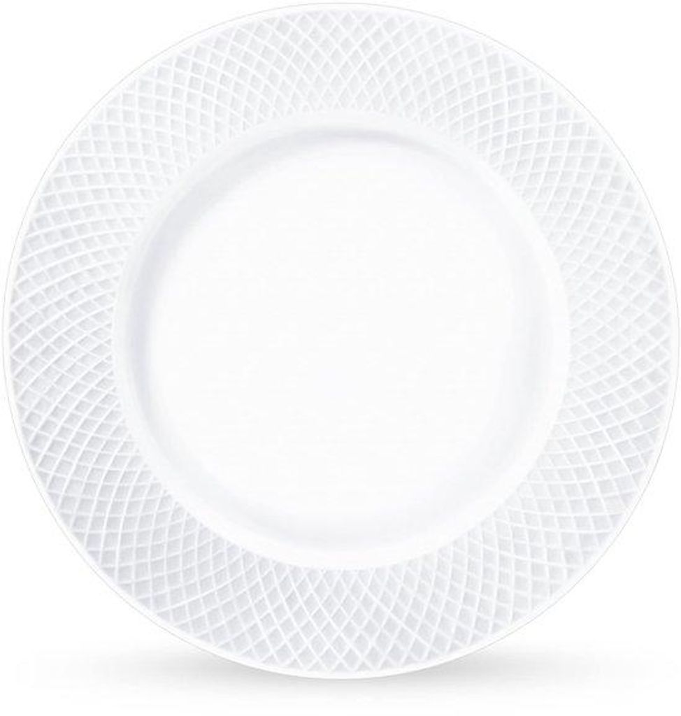Porzellan Dinerbord 28 cm weiß Waschmaschinengeeignet Frühstückstisch Torteplatte Geschenkbox