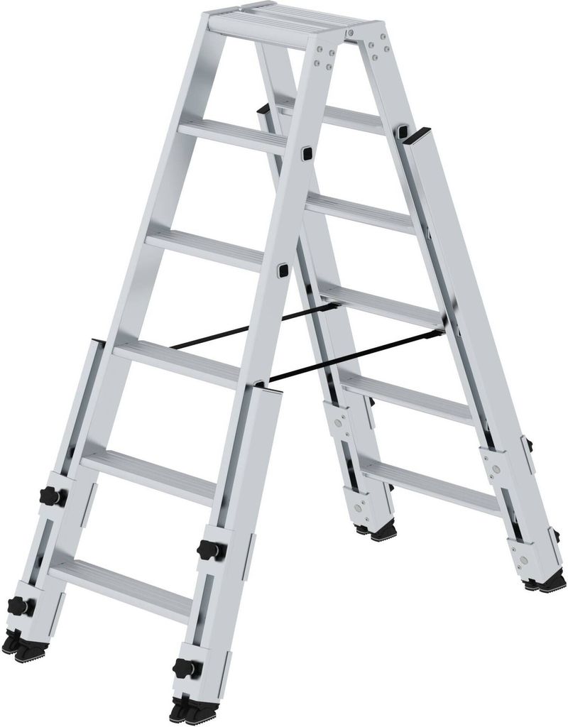 Stufen-Stehleiter treppengängig 2x6 Stufen