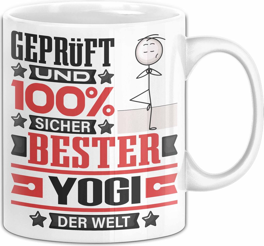 Yogi Geschenk Lustiger Spruch für Yogi Geschenkidee Bester Yogi Der Welt (Weiß)