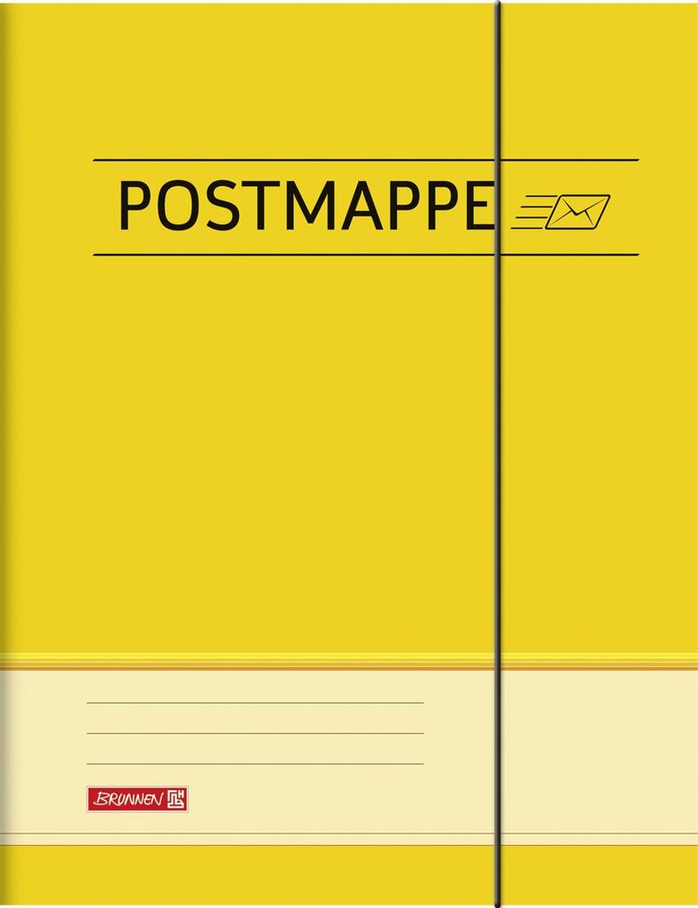 Postmappe A4 Karton gelb Packung mit 10 Stück