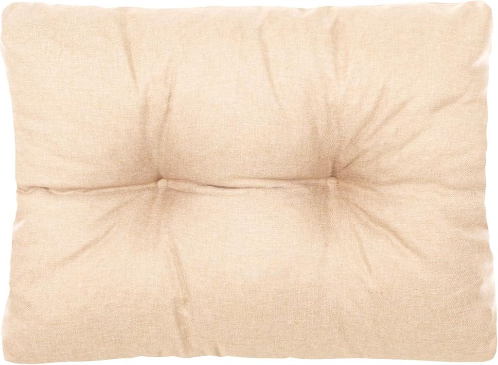 Best Wool rückenlehne für palettenkissen, wetterfestes europaletten polster mit Polyurethanflockfüllung – beige 40x40 cm