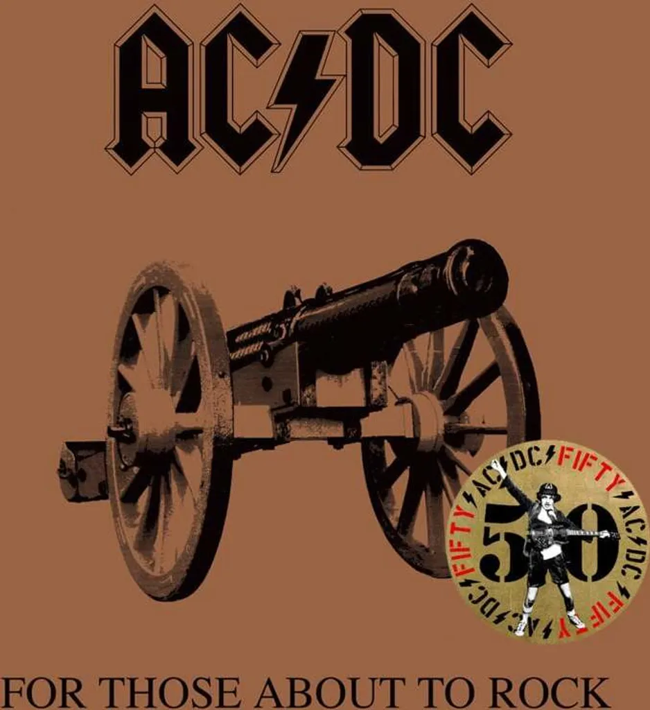 Disque Vinyle AC/DC For Those About To Rock LP Or Métallique Limité