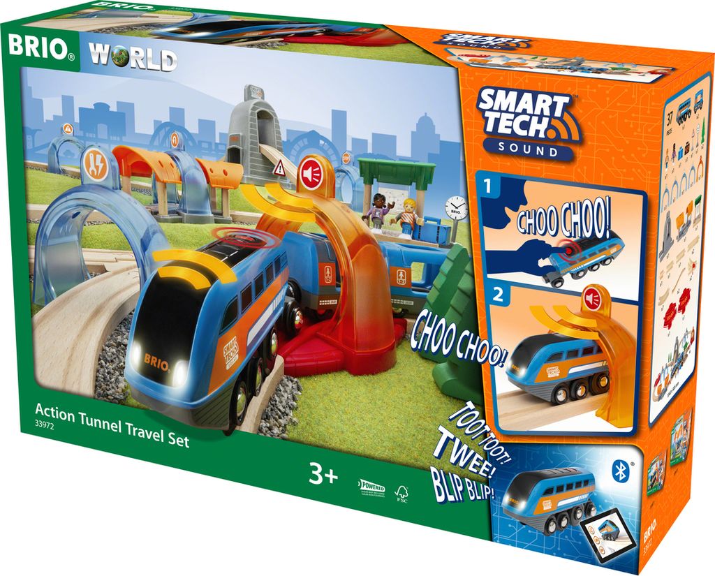 BRIO® 33972 BRIO®  Smart Tech SoundAction Tunnel Travel Set Image du produit 