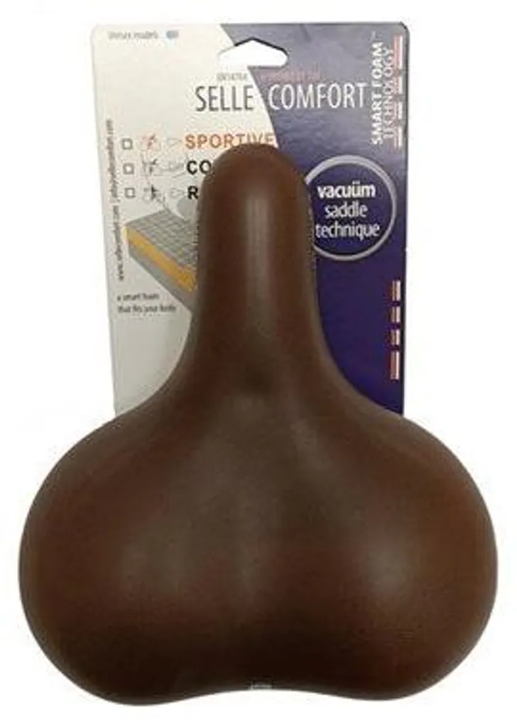 Selle Catana avec rails en acier robuste coloris jaune et marron