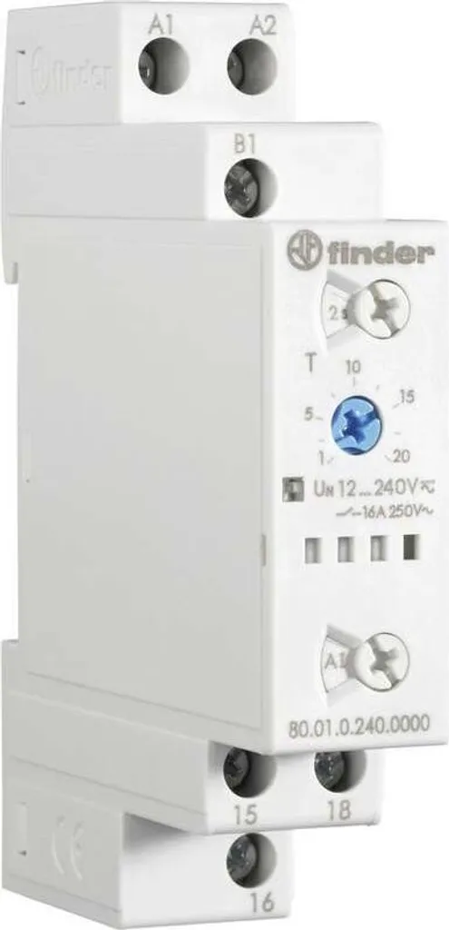 Relais Temporisé Finder pour Commande d'Éclairage et Ventilation 1pc