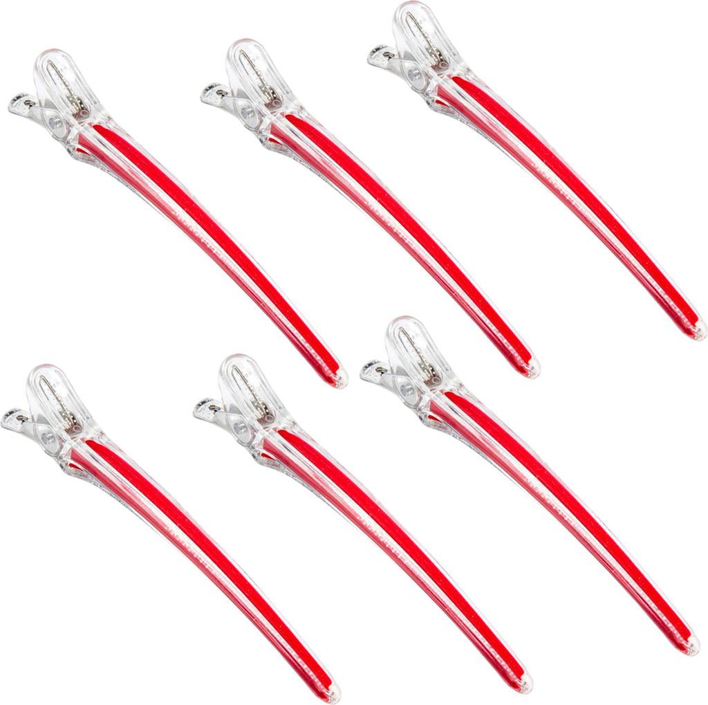 6-teilige Styling-Haarspangen, nicht abfärbend, breite Anwendung, abnehmbare, rutschfeste Partikel, detaillierte Federfriseur-Aluminium-Haarspange...