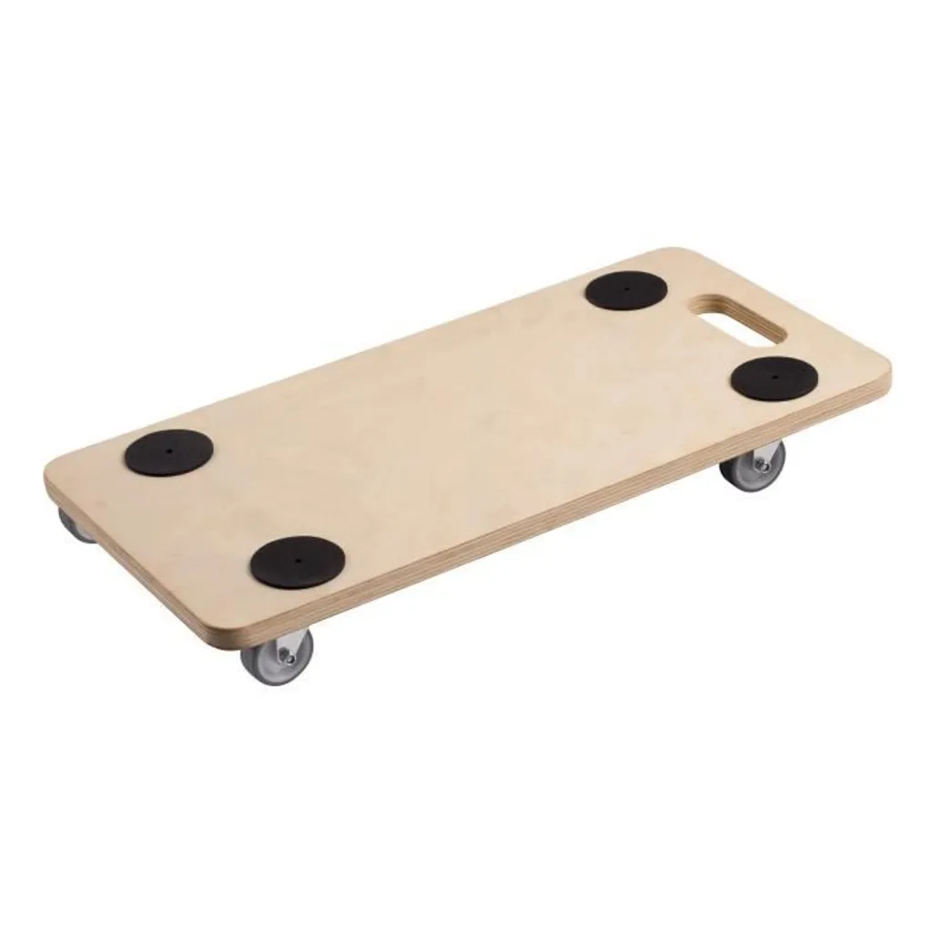 Chariot de transport 200 kg Metafranc avec plateau antidérapant bois